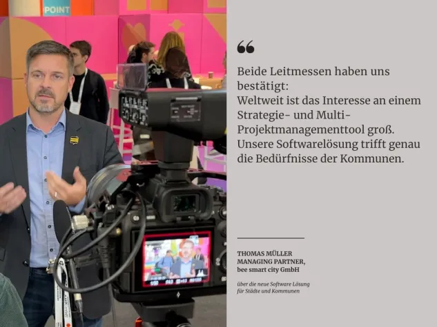 Bild: BEE SMART CITY STELLT SOFTWARE ERFOLGREICH AUF  SCCON UND SCEWC VOR