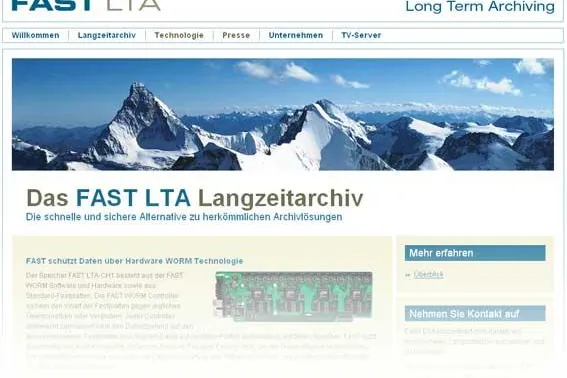 Bild: FAST LTA bietet Unternehmen sichere Datenspeicherung in der Schweiz