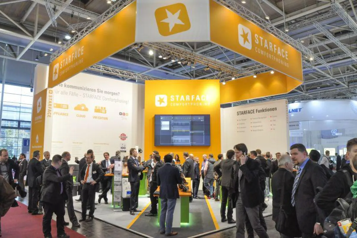 Reger Besucherandrang am STARFACE Stand auf der CeBIT 2015