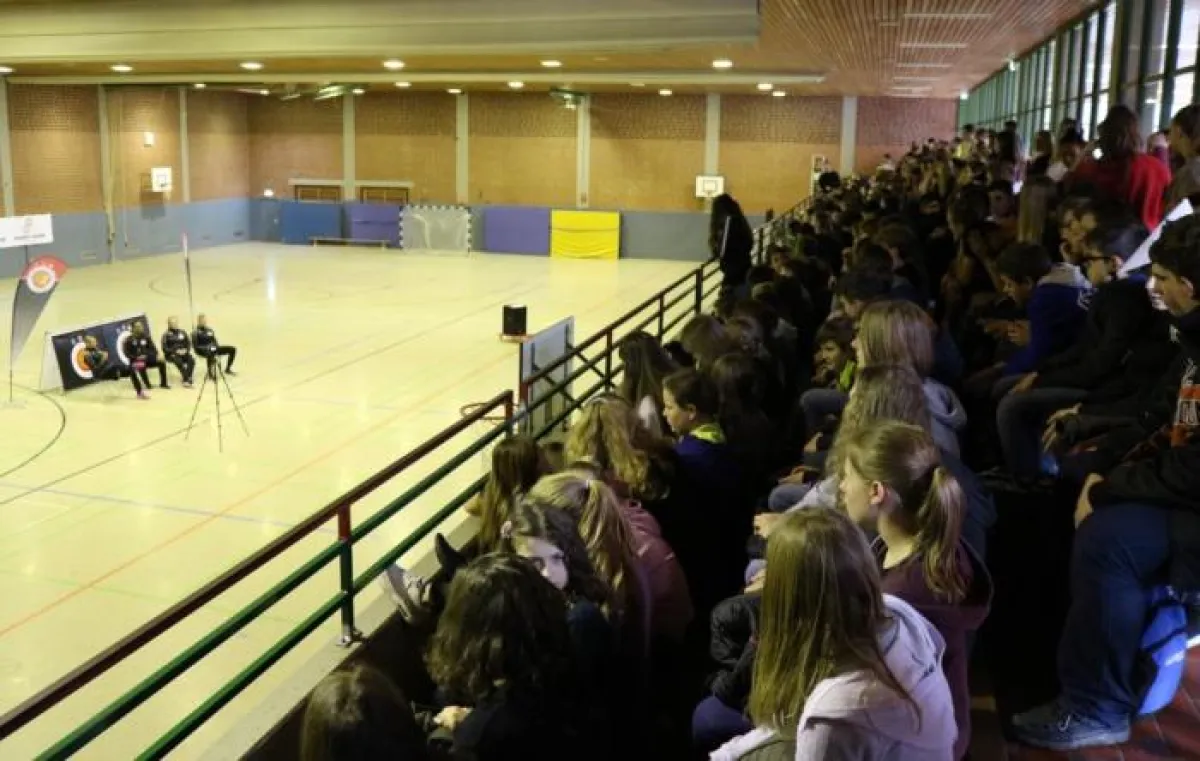 Schulprojekttage der Dynamic Soccer School, hier: Abschlussveranstaltung