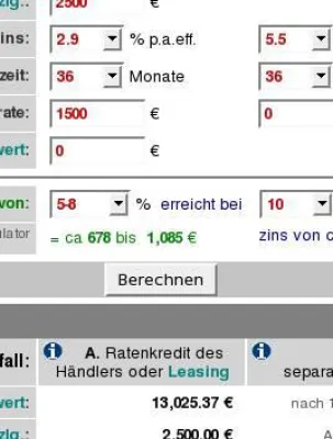 Bild: Auto Drei-Wege-/Ballonfinanzierung: teurer Ratenvorteil - neuartiger Web-Rechner zeigt billigere Möglichkeiten