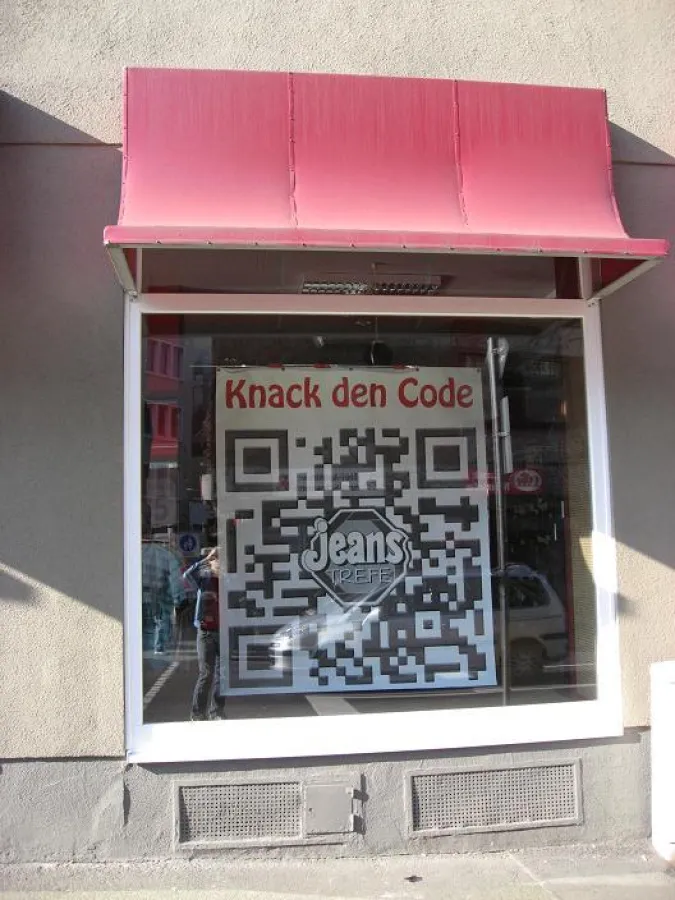 Der wohl größte QR-Code Deutschlands in Aschaffenburg