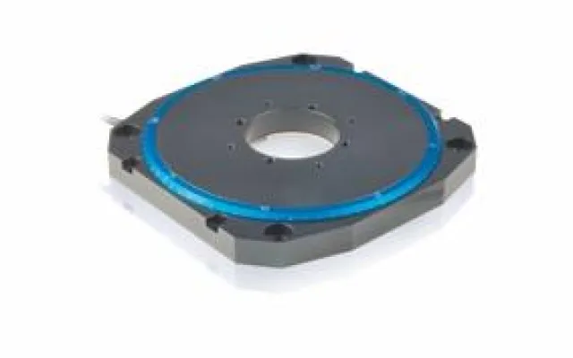 Bild: Besonders flacher Präzisions-Rotationstisch durch PILine® Technologie