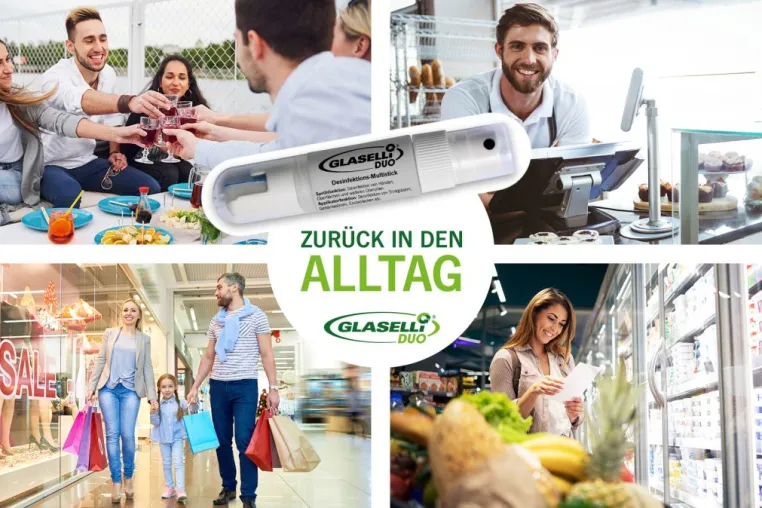 GLASELLI DUO zum Schutz vor Viren und Keimen Bild: GLASELLI DUO zum Schutz vor Viren und Keimen