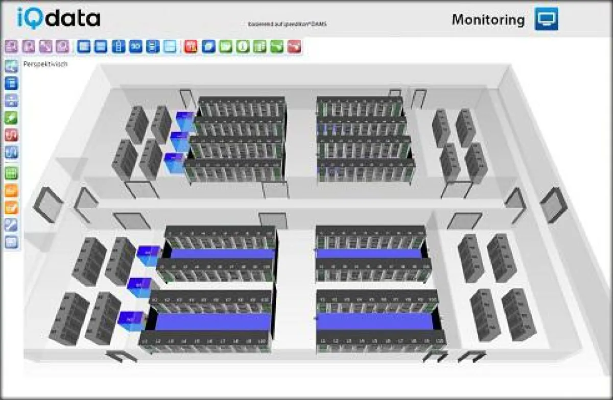 Beispielhafte Browserdarstellung speedikon-Monitoring-System-DAMS