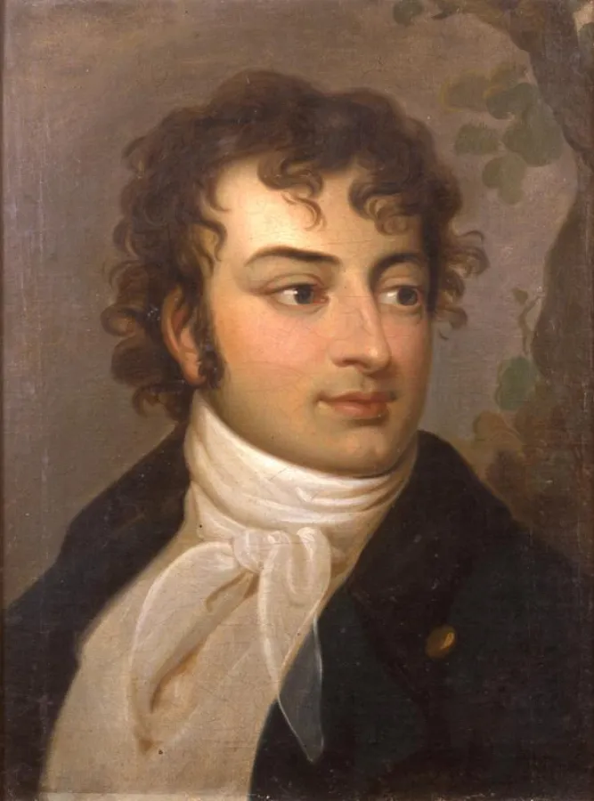 August Wilhelm Schlegel als Mittdreißiger, portraitiert von einem unbekannten Künstler.  ((Foto: Ursula Edelmann/Freies Deutsches Hochstift – Frankfurter Goethe-Haus))