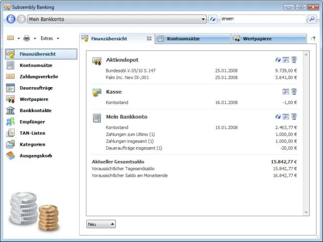 Bild: Subsembly Banking 3.0: Die Online-Banking-Zentrale