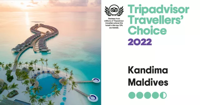 Bild: Ah-so stylish Kandima Maldives gewinnt die Tripadvisor Travellers' Choice Award 2022!