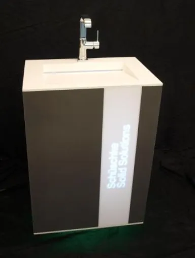 Deshine Cube – die innovative Waschtischlösung von Schüschke Bild: Deshine Cube – die innovative Waschtischlösung von Schüschke