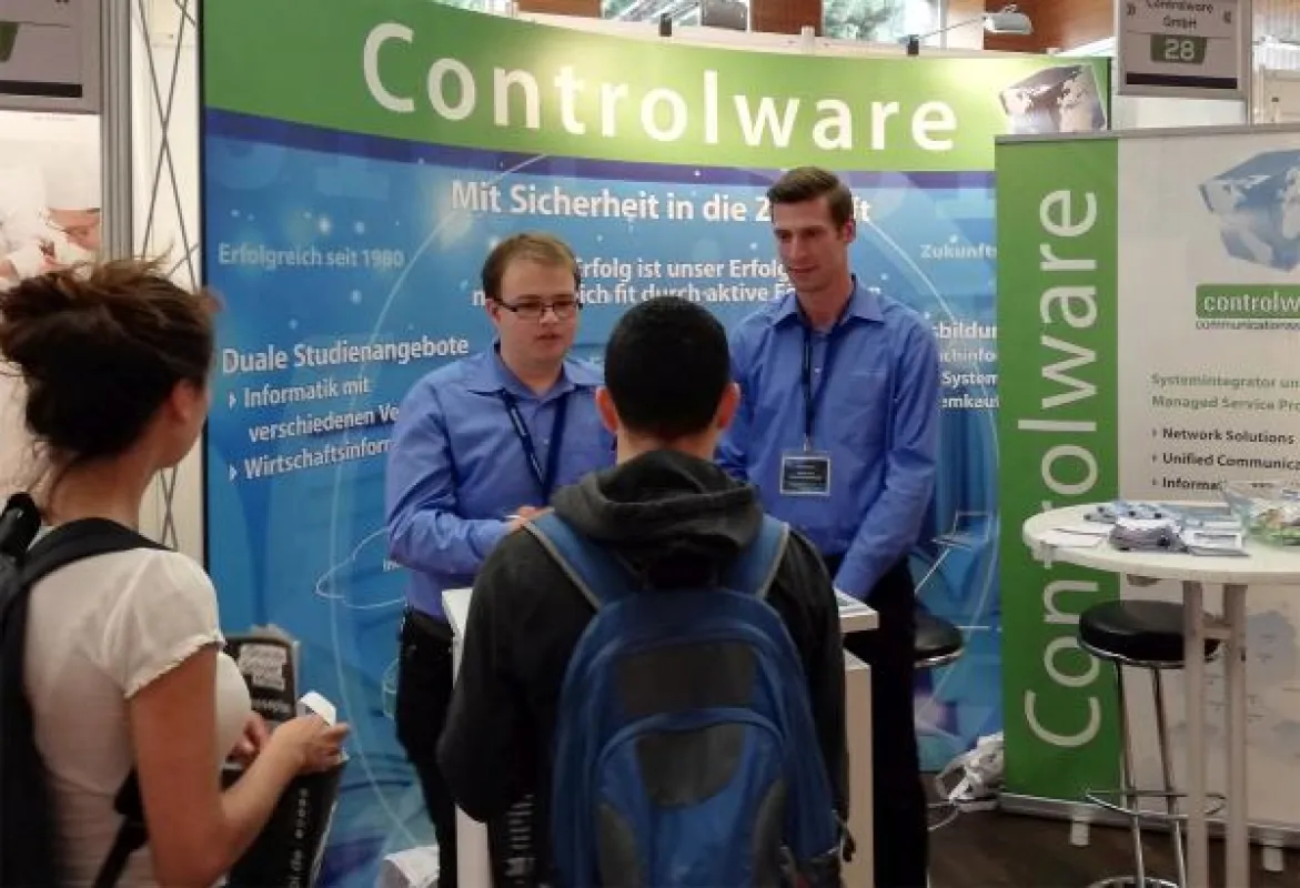 Controlware war auf der Stuzubi 2018 in Frankfurt mit einem Messestand vertreten.