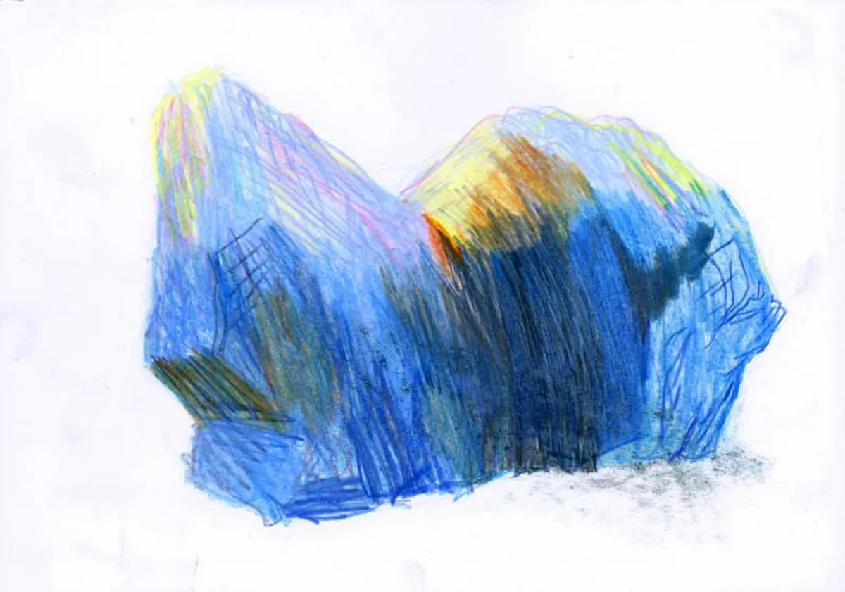 Ralf Tekaat, aus der Serie Drawings on Spitzbergen, 2017