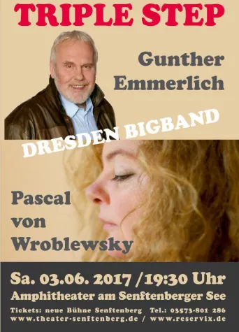 Bild: Bigband Open Air mit Gunther Emmerlich und Pascal von Wroblewsky zu Pfingsten am Senftenberger See