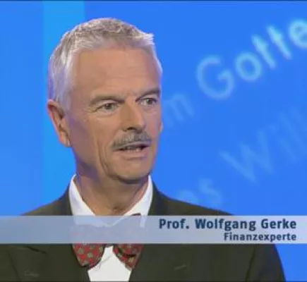 Bild: Br. Paulus im Gespräch mit Prof. Dr. Wolfgang Gerke - 31.8.08 , 8.30 Uhr, N24 Ethik „Um Gottes Willen"