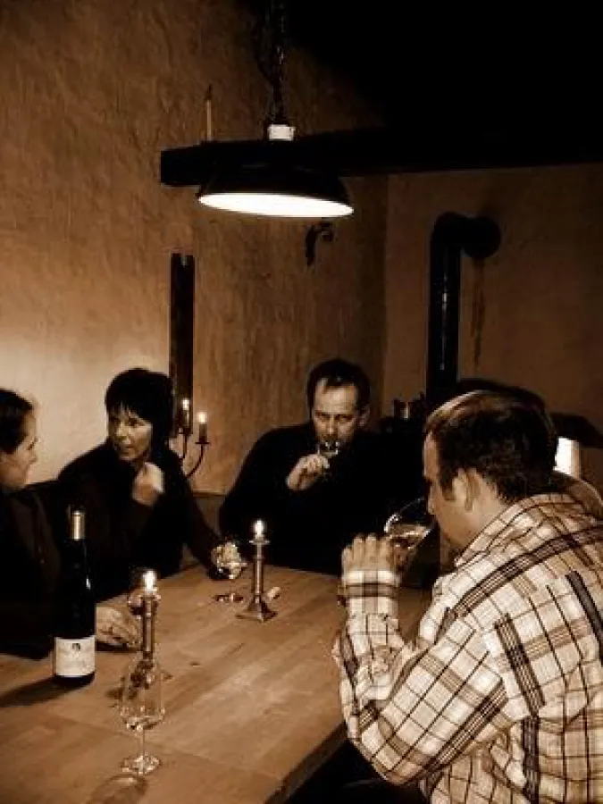 Im Probierkeller des Weingutes Manderschied