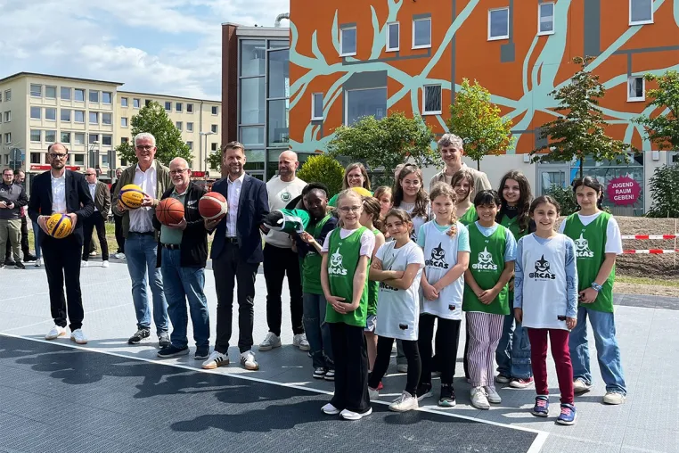 Bild: 3x3-Basketballanlage