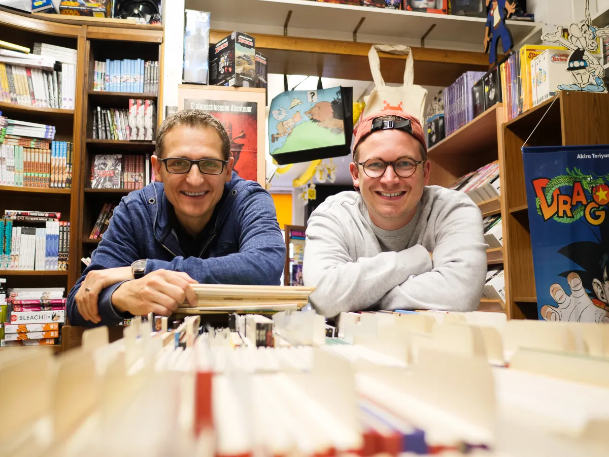 Stefan Brunn und Tobias Plonka geben die Comicnachrichten.de heraus. (© Tobias Plonka)