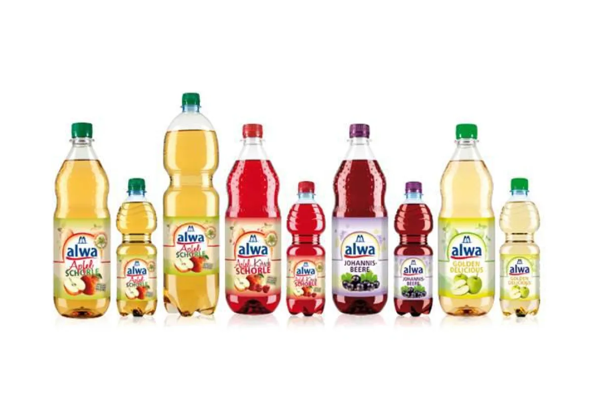 Das neue alwa Schorlen-Sortiment (Bild: alwa Mineralburnnen GmbH)