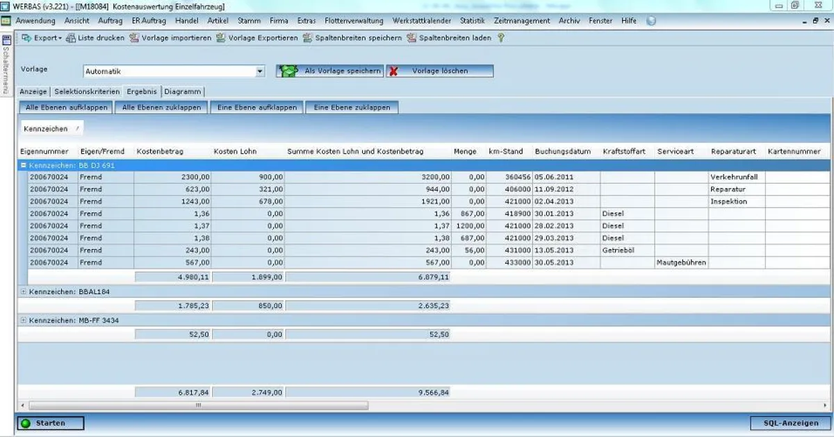 WERBAS Fuhrparkmanagement