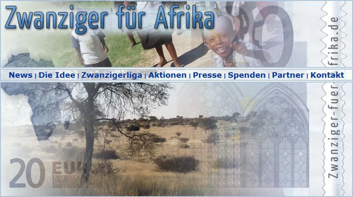 Richard Spang sucht ab sofort bundesweit Unternehmer und Privatpersonen für die Zwanzigerliga auf zwanziger-fuer-afrika.de