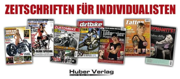 Bild: Männermagazine des Huber Verlags boomen