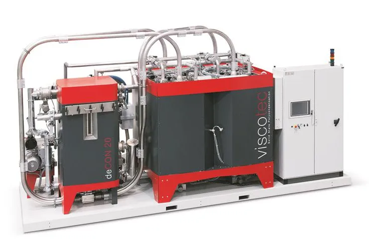 Bild: Starlinger: Dekontaminierung von PET und HDPE auf der Plast 2015