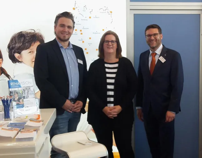 Bild: Im Dialog mit der Politik: BFW Oberhausen auf der REHACARE
