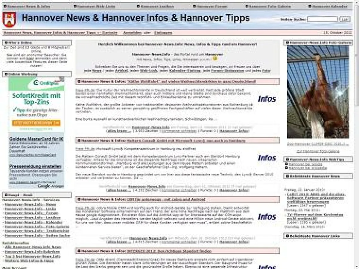 Hannover-News.Info Screenshot