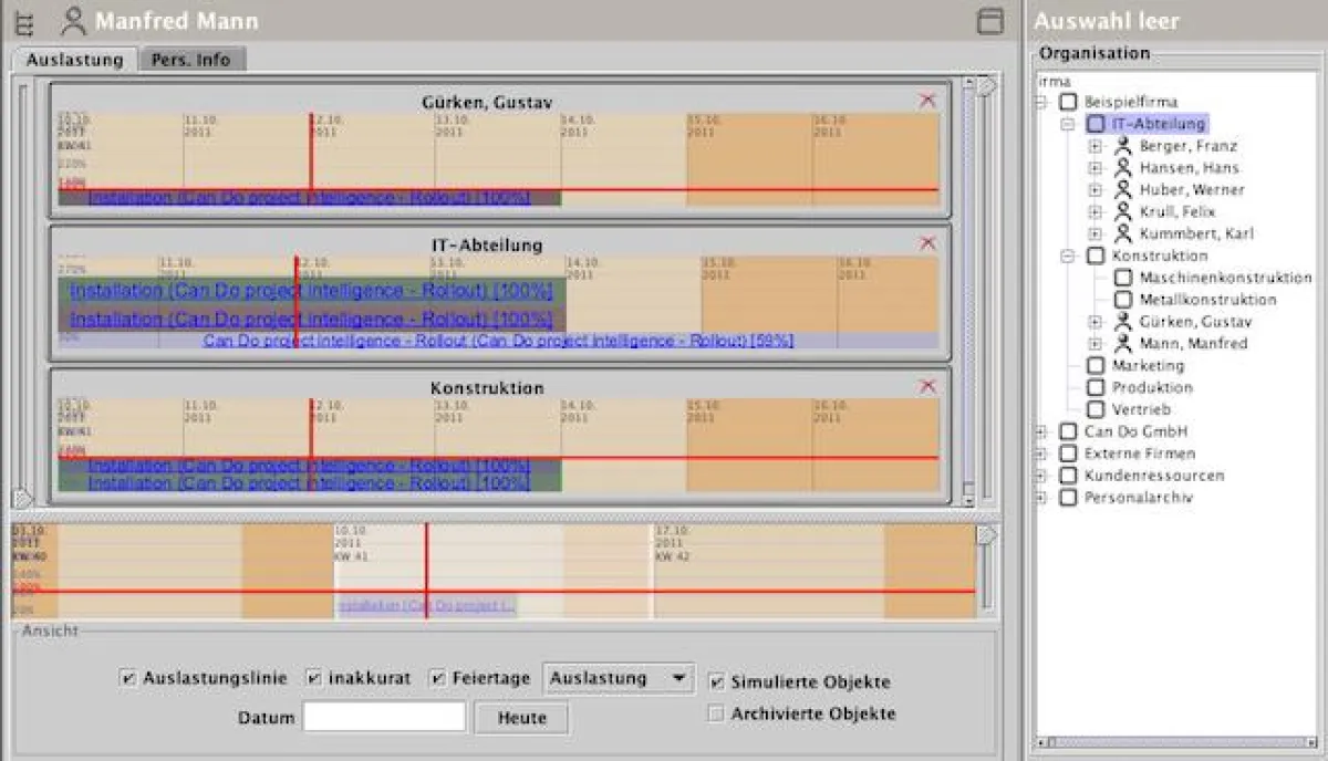 Effizientes Ressourcenmanagement mit der Projektmanagement-Software von Can Do