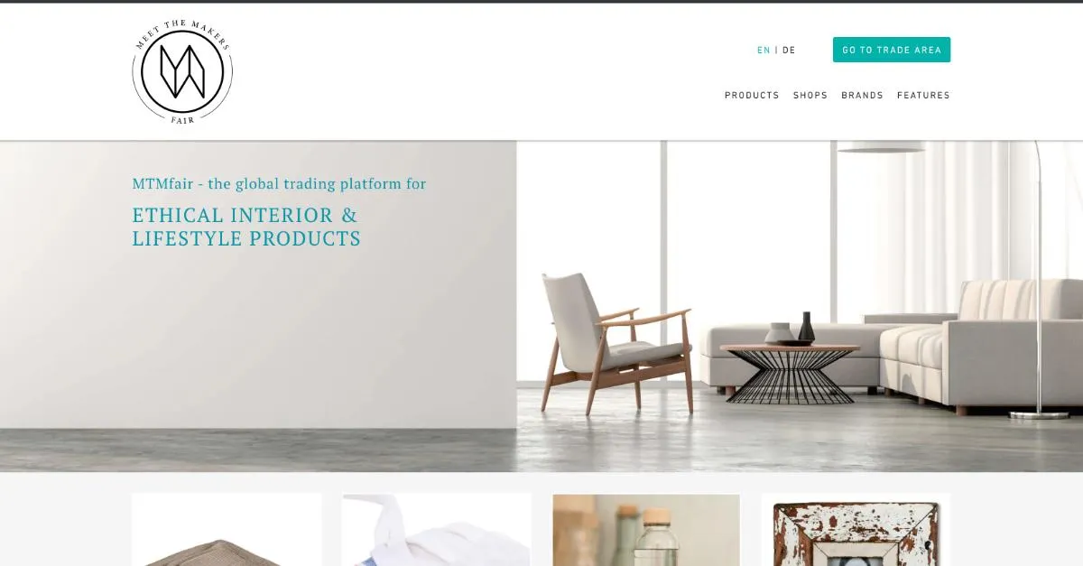 MTMfair Screenshot der Homepage