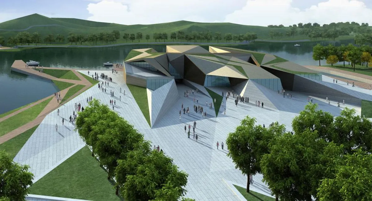 Xian Horticultural Exhibition, Exhibition Center, Xian, China, Abbildung: Plasma Studio