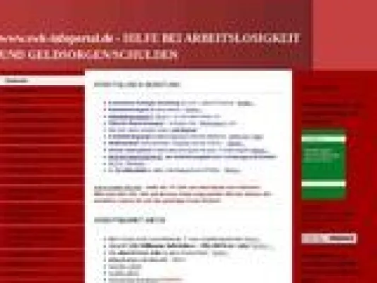 Bild: Hilfe bei Arbeitslosigkeit und Geldsorgen/Schulden