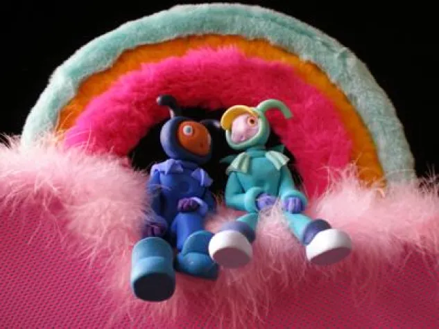 Bild: Kunst-Universum im Friseursalon - Einzelausstellung MIKROWAVE der Berliner Künstlerin Doris Hansen