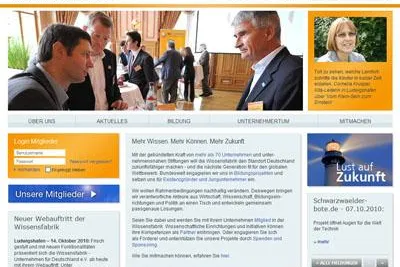 Bild: Neuer Webauftritt der Wissensfabrik Deutschland