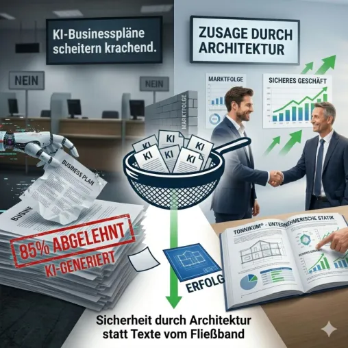 Bild: 85 % Ablehnungsquote: Warum Banken KI-Businesspläne im Sekundentakt aussortieren