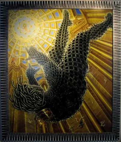 Bild: Dalis Erben malen zu Dalis Buch der Apokalypse