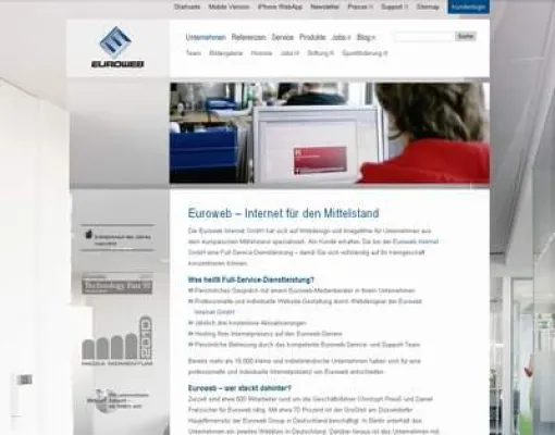 Bild: Euroweb gestaltet mobile Webseiten für den Mittelstand