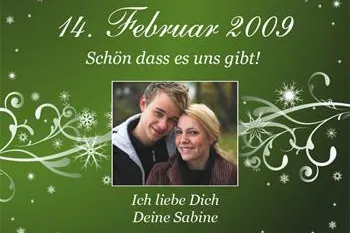 Bild: Valentinstags-Geschenk - Sekt mit eigenem Etikett