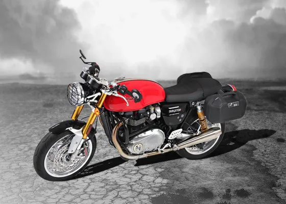 Bild: Neues Gepäckzubehör für die 2016er TRIUMPH Thruxton 1200 / R.