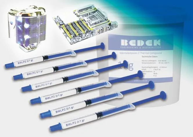 Wärmeleitpaste in individuellen Mengen von BEDEK Bild: Wärmeleitpaste in individuellen Mengen von BEDEK