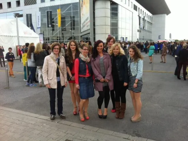 Bild: Göttinger Werbeagentur beim Finale von Germanys next Topmodel