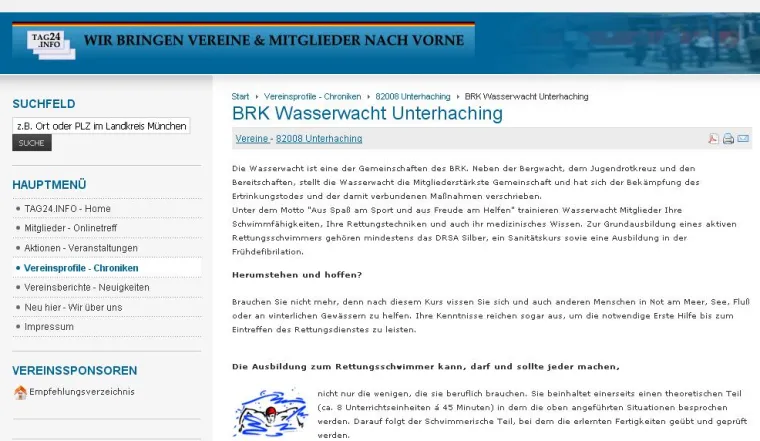 Unsere Vereine - das soziale Netzwerk Bild: Unsere Vereine - das soziale Netzwerk