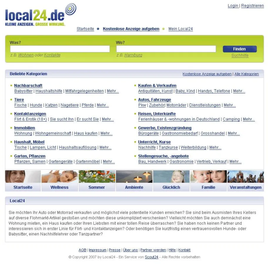Neues Kleinanzeigenportal Local24.de - neofonie liefert Suchtechnologie