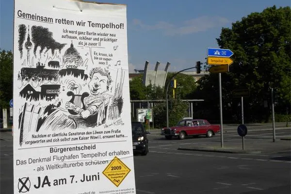 Bild: In den Fußstapfen Neros zum Bürgerentscheid in Tempelhof -Schöneberg