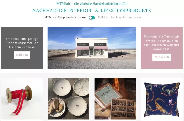 Bild: Digitale Handelsmöglichkeit für die Interior- und Lifestyle Branche