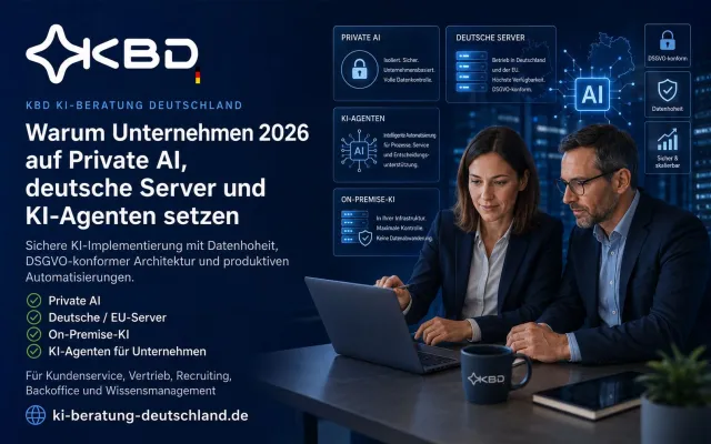 Bild: Warum deutsche Unternehmen 2026 stärker auf Private AI, deutsche Server und KI-Agenten setzen