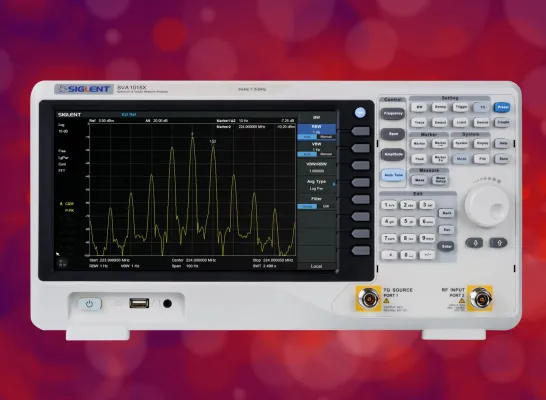 Bild: Rundfunk- und HF-Geräte prüfen - Mit den flexiblen Analysatoren der Siglent SVA1000X-Serie