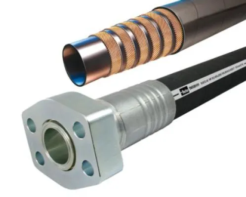 Parkers ParLock-Multispiral-Schlauchleitungen verbessern die Zuverlässigkeit bei hohen Betriebsdrücken Bild: Parkers ParLock-Multispiral-Schlauchleitungen verbessern die Zuverlässigkeit bei hohen Betriebsdrücken