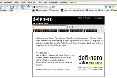 Bild: Mit der definero-Toolbar Texte schneller verstehen