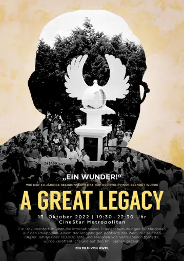 Premiere des Dokumentarfilms "The Great Legacy" am 13. Oktober begeistert mehr als 70 Besuchern in Frankfurt Bild: Premiere des Dokumentarfilms "The Great Legacy" am 13. Oktober begeistert mehr als 70 Besuchern in Frankfurt