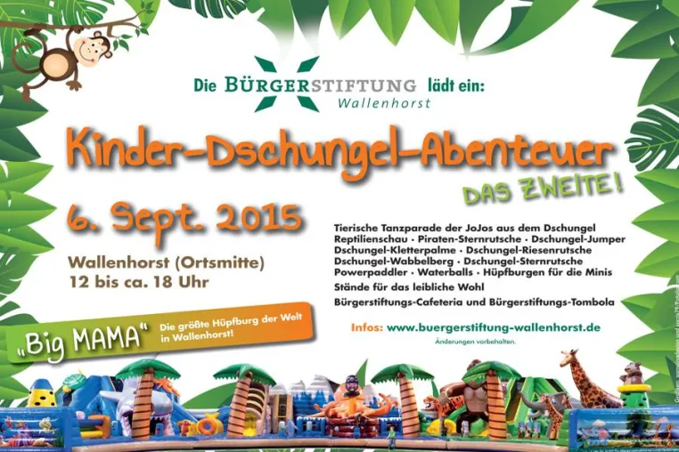 Kinder-Dschungel Abenteuer in Wallenhorst Bild: Kinder-Dschungel Abenteuer in Wallenhorst